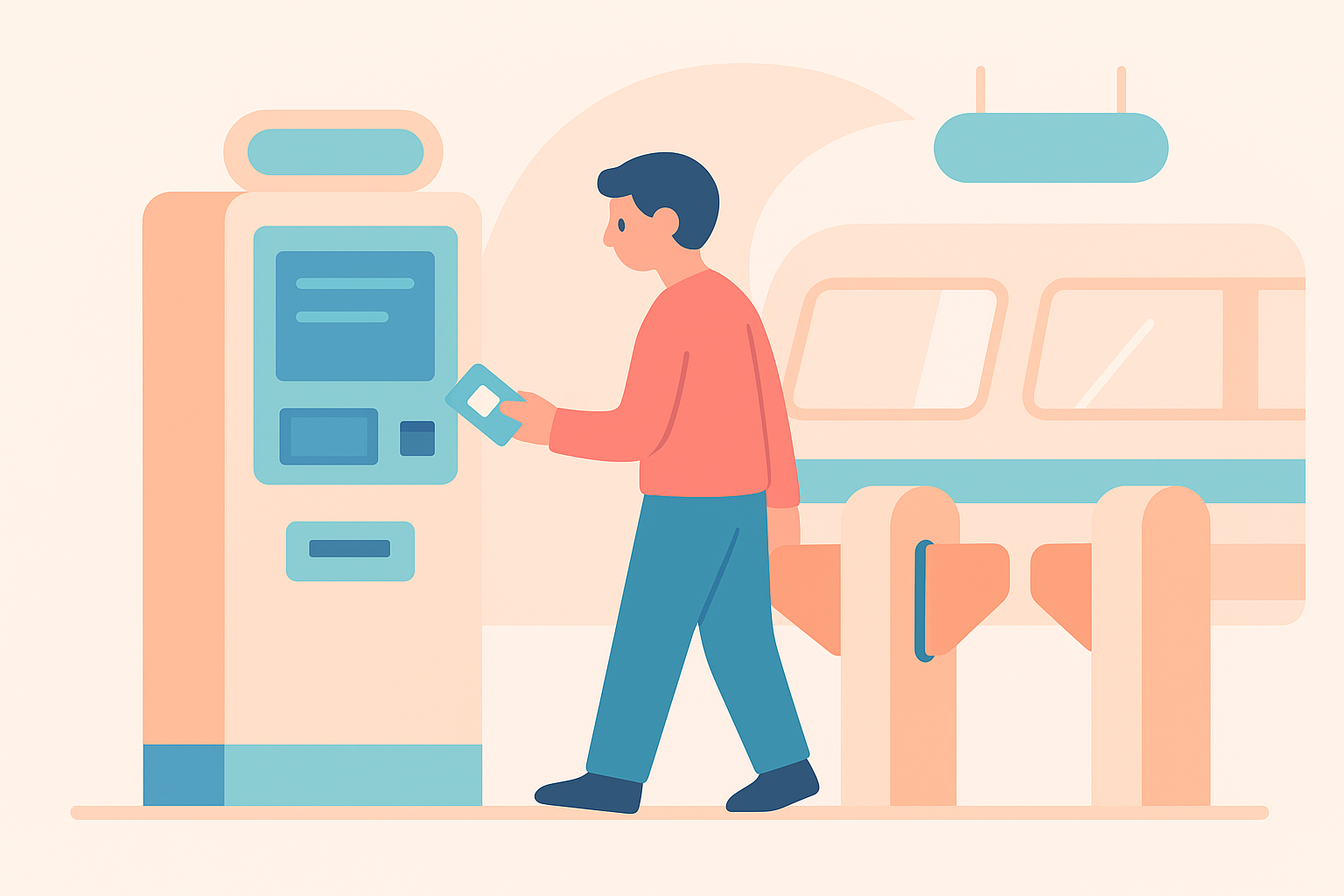 Bước 2: Mua vé và qua cổng