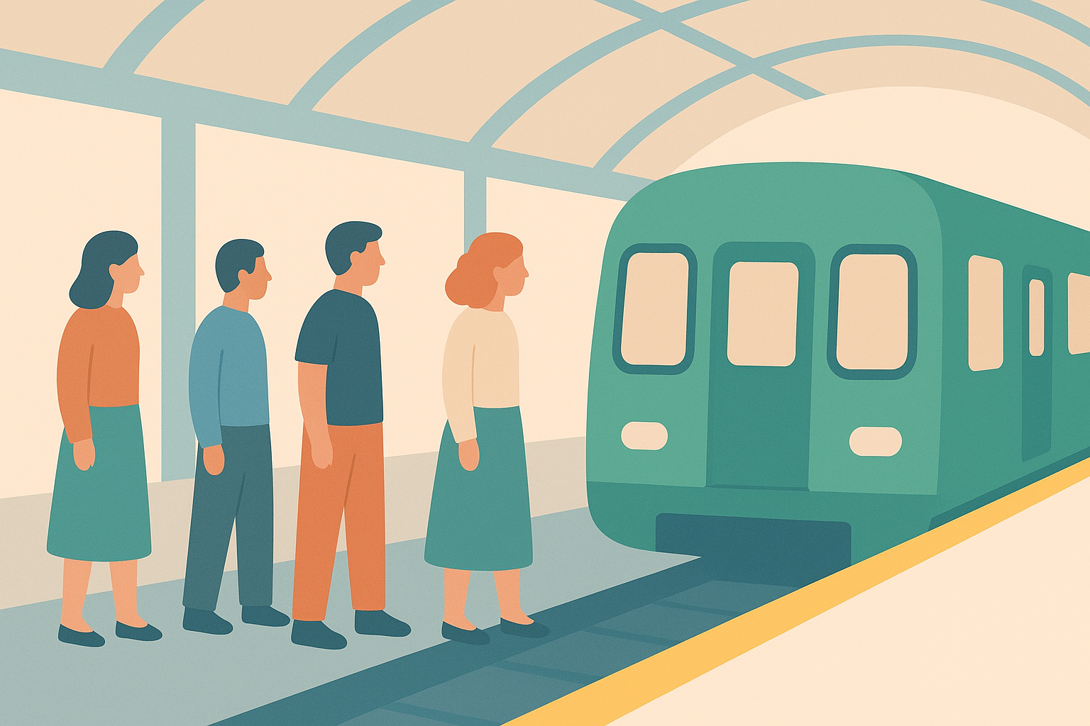 Bước 3: Đợi tàu và lên tàu